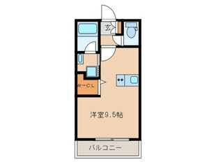 ｴﾝｸﾚｽﾄ博多EAST　PARK（206）の物件間取画像